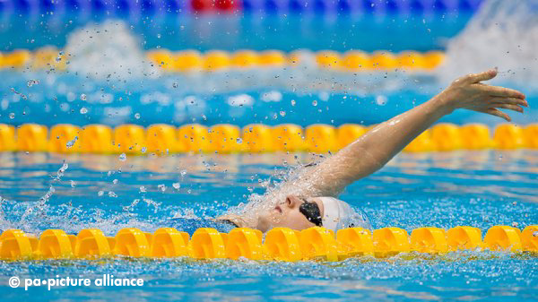 Daniela Schulte of Germany competes in the Women's 200m IM - SM11 Final for the London 2012 Paralympic Games Swimming competition at the Aquatics Centre, Great Britain, 8 September 2012. Photo: Daniel Karmann dpa
