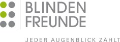 Logo der Blindenfreunde - Jeder Augenblick z&auml;hlt