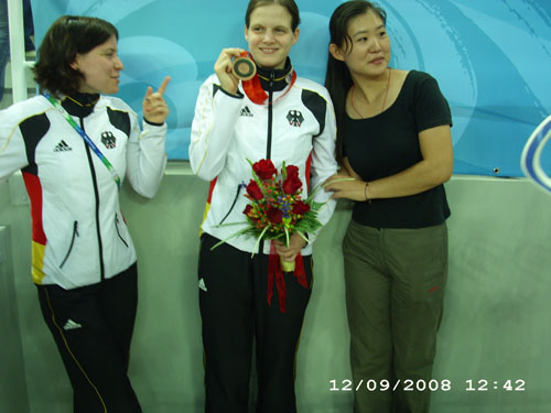 Bronze �ber 100m Freistil