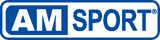 Blau wei�es AMSPORT Banner