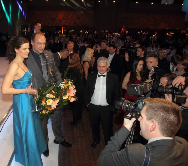 Robert und ich bei der Ehrung zu Berlins Sportlerin des Jahres - Champions 2012